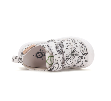 Tenisi  barefoot D.D.Step  C100-71174A pentru copii, calapod lat, exterior textil hidrofob [5]