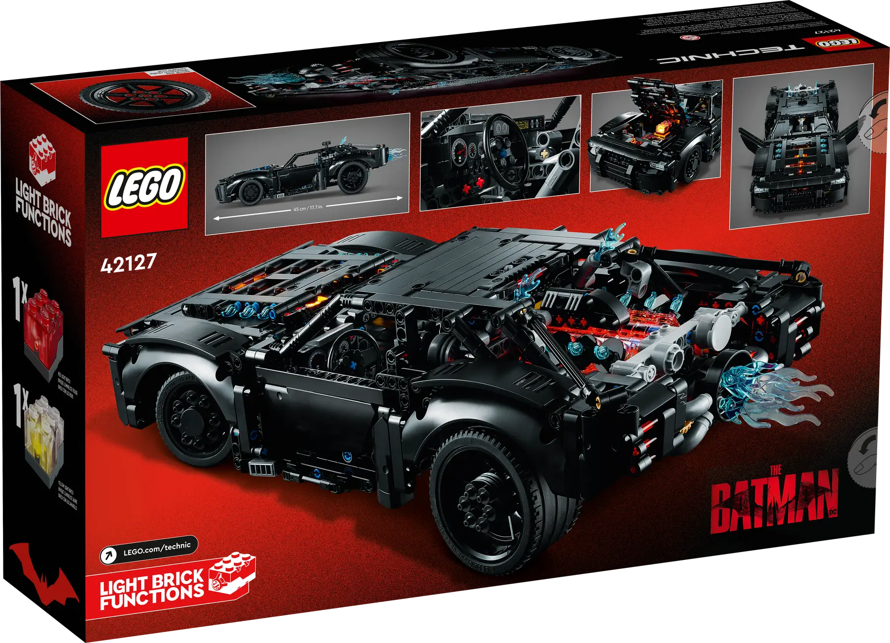 LEGO® Technic - BATMAN - BATMOBILE™ 42127, 1360 piese [8]