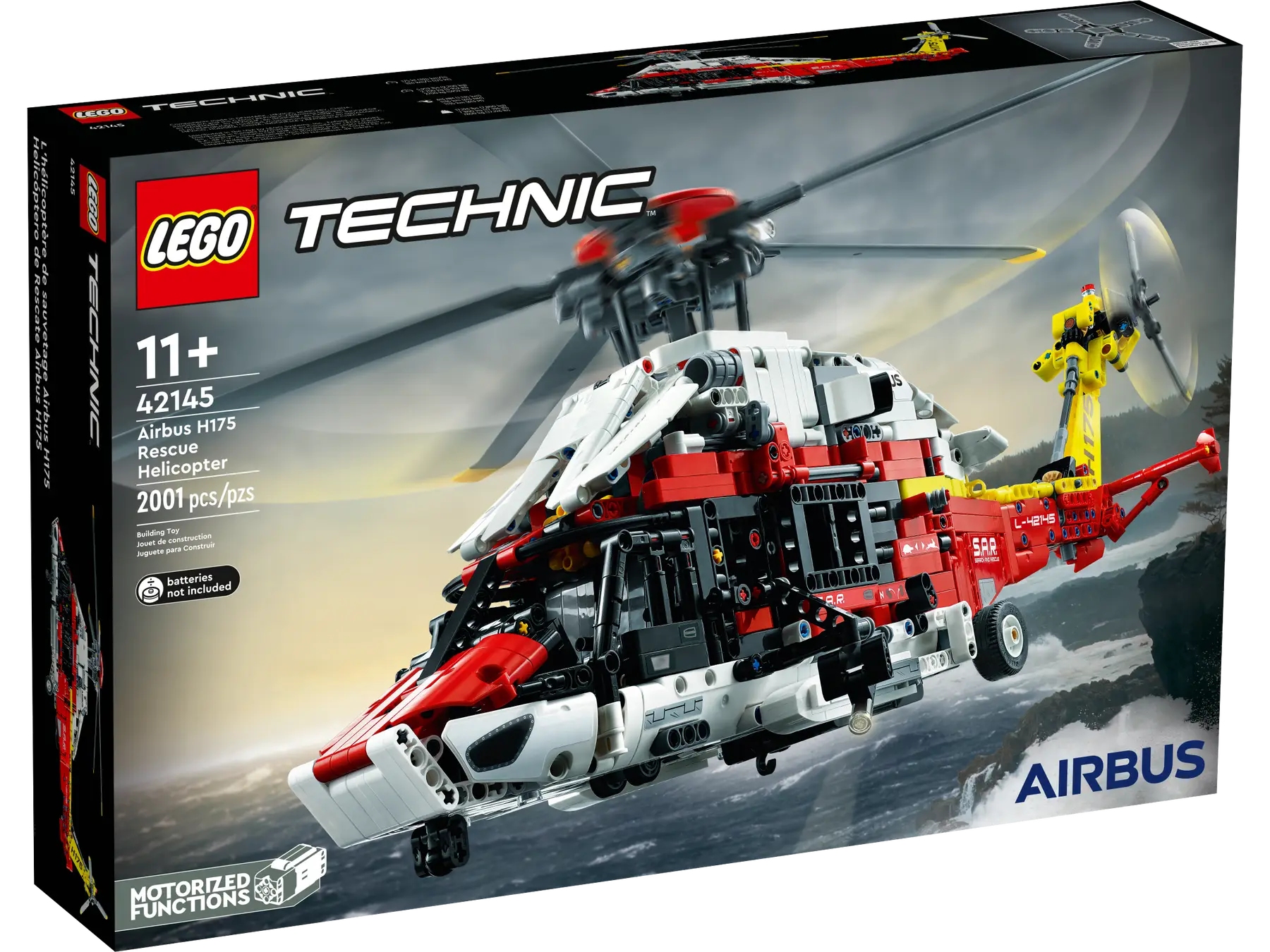 LEGO® Technic - Elicopter de salvare Airbus H175 42145, 2001 piese [1]