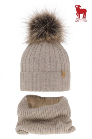 Imbracaminte casual - Set caciula merino Mirabel