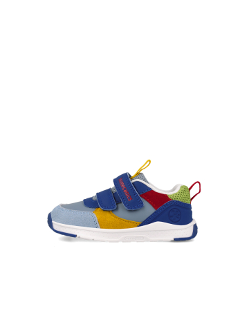 Sneakers barefoot Biomecanics albaștri pentru băieți, calapod lat, cod 261175-A008 [5]
