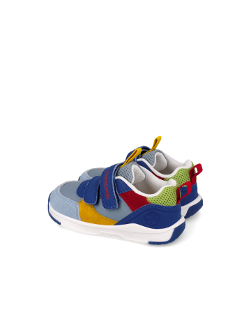 Sneakers barefoot Biomecanics albaștri pentru băieți, calapod lat, cod 261175-A008 [3]