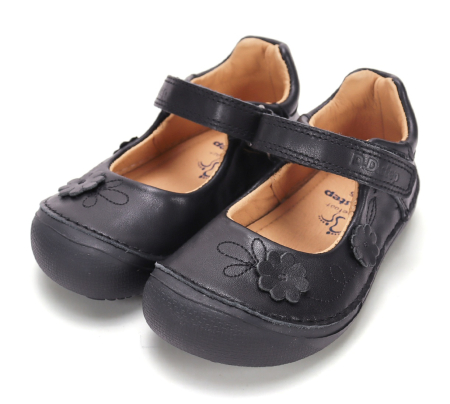 Incaltaminte primii pasi - Pantofi barefoot fete D.D.Step S070-62583B crem din piele naturală talpa flexibila