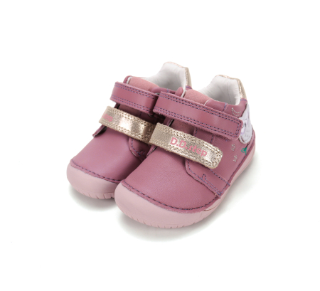Pantofi barefoot fete D.D.Step S070-62659B din piele naturală roz cu talpă flexibilă [5]