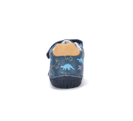 Pantofi barefoot albastri D.D.Step pentru băieți cu dinozauri S070-62594B [1]