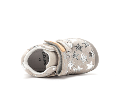 Pantofi barefoot fete D.D.Step S070-62583B crem din piele naturală talpa flexibila [3]