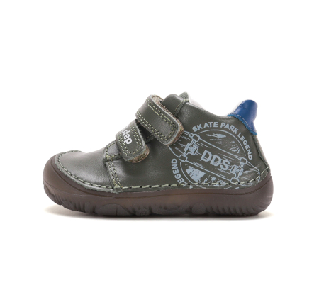Pantofi barefoot verzi băieți D.D.Step S073-62313M din piele naturală cu talpă flexibila [1]