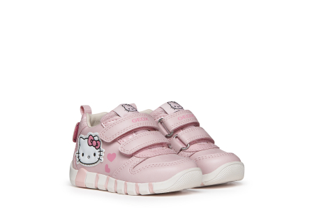 Pantofi primii pași Geox Iupidoo Hello Kitty fete roz B6658A 05402 C8004 [0]