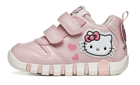 Încălțăminte copii - Pantofi primii pași Geox Iupidoo Hello Kitty fete roz B6658A 05402 C8004