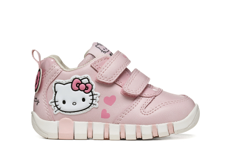 Pantofi primii pași Geox Iupidoo Hello Kitty fete roz B6658A 05402 C8004 [3]