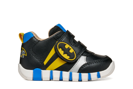 Pantofi primii pași Geox Iupidoo Batman negri cu galben B6655B 000BC C0054 [1]