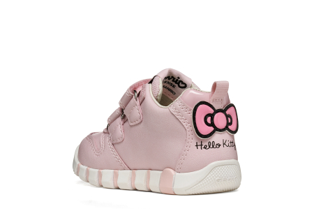 Pantofi primii pași Geox Iupidoo Hello Kitty fete roz B6658A 05402 C8004 [6]