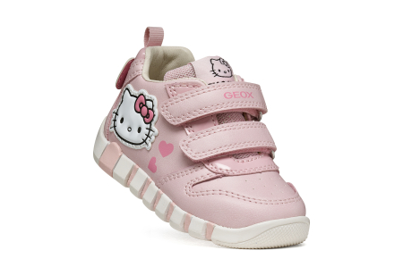 Pantofi primii pași Geox Iupidoo Hello Kitty fete roz B6658A 05402 C8004 [7]