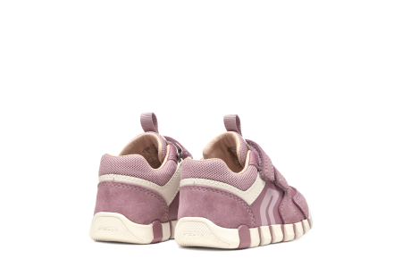 Sneakers Geox Iupidoo fete roz din piele suede B3558C 05422 C8023 [3]