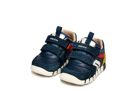 Pantofi primii pași Geox Iupidoo băieți bleumarin din piele B3555D 05422 C4244 [3]