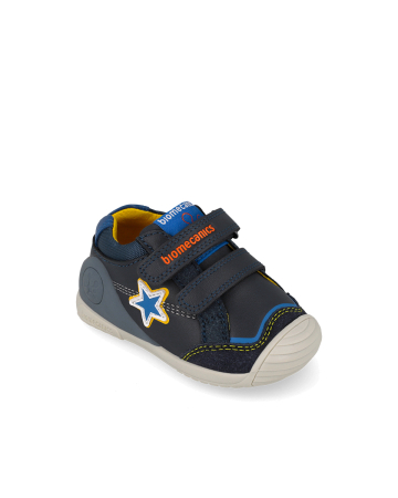 Pantofi Biomecanics cu calcai susutinut 261121-A183 Ocean pentru baieti la primii pasi [4]