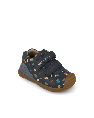 Pantofi Biomecanics albastru ocean cu dinozauri, cod 261129-A183 [4]