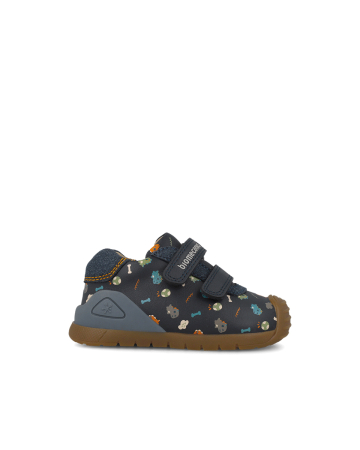 Pantofi Biomecanics albastru ocean cu dinozauri, cod 261129-A183 [1]