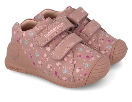 Încălțăminte copii - Pantofi din piele naturală roz pentru primii pași, cod 261102-B159