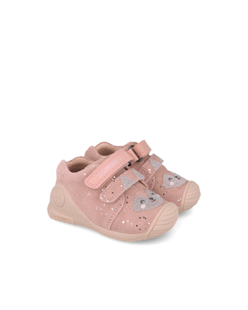 Pantofi primii pași Biomecanics roz piele naturala pentru fete, cod 261103-B193 [2]