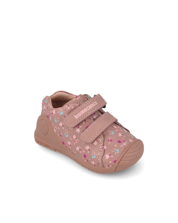 Pantofi din piele naturală roz pentru primii pași, cod 261102-B159 [4]