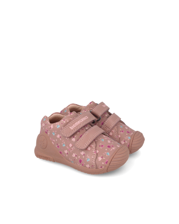 Pantofi din piele naturală roz pentru primii pași, cod 261102-B159 [2]