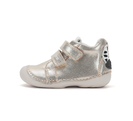 Pantofi primii pași fete D.D.Step S015-62120C crem auriu din piele naturală [1]