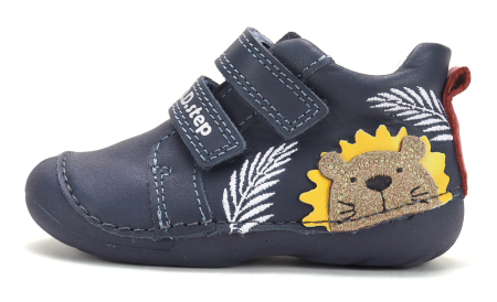 Incaltaminte primii pasi - Pantofi primii pași băieți D.D.Step S015-62748A din piele naturală cu călcâi susținut