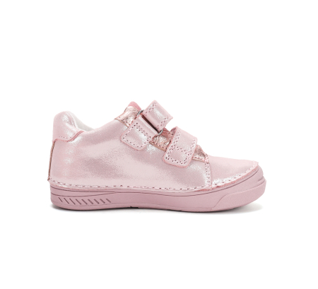 Pantofi roz cu auriu fete D.D.Step S040-62978DM din piele naturală cu călcâi susținut [3]