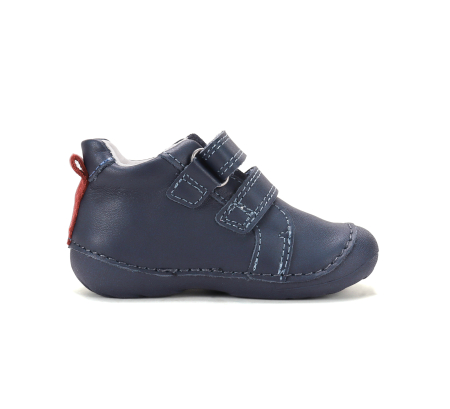 Pantofi primii pași băieți D.D.Step S015-62748A din piele naturală cu călcâi susținut [3]