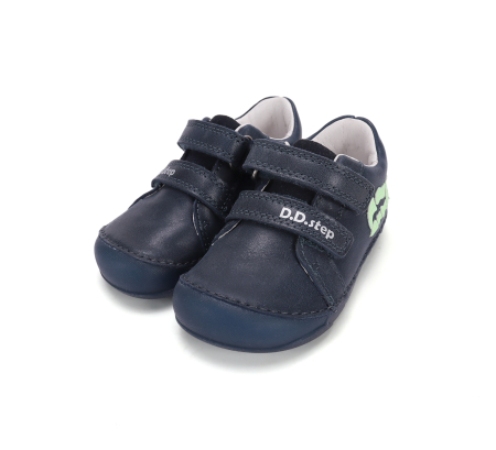 Pantofi bleumarin D.D.Step pentru băieți cu dinozaur și talpă luminoasă S108-62921A [5]