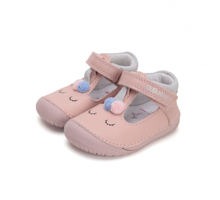 Pantofi Deschisi pentru Primii Pași, Barefoot, Roz, D.D. Step [5]