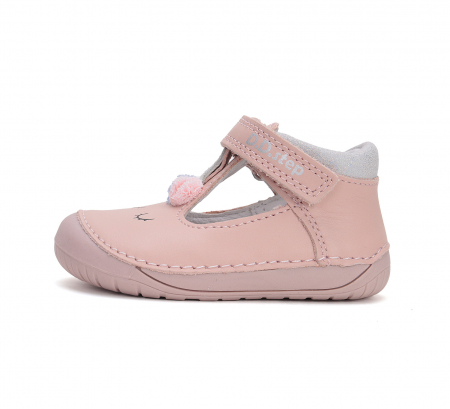 Pantofi primii pași - Pantofi Deschisi pentru Primii Pași, Barefoot, Roz, D.D. Step