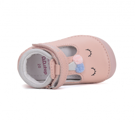 Pantofi Deschisi pentru Primii Pași, Barefoot, Roz, D.D. Step [3]