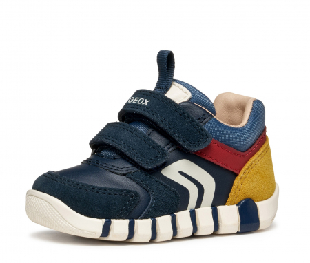 Geox - pantofi bebeluși Geox Iupidoo Baby B3558D 05422 C4244 piele textil velcro respirabili