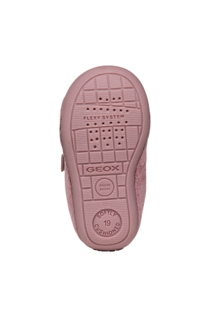 Pantofi Geox Tutim fete roz-platină din piele pentru primii pași B9440B 007NF C8233 [9]