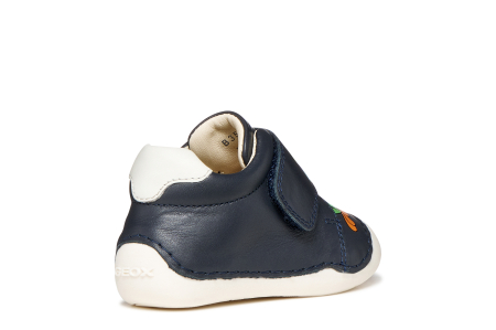 Pantofii copii mici Geox Tutim pentru baieti velcro piele naturală respirabili b164nc 03285 c6627, Whisky [1]