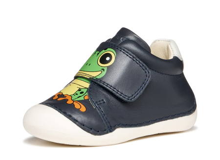 Incaltaminte copii - Pantofii copii mici Geox Tutim pentru baieti velcro piele naturală respirabili b164nc 03285 c6627, Whisky