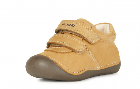 Geox - Pantofii copii mici Geox Tutim pentru baieti velcro piele naturală respirabili b164nc 03285 c6627, Whisky