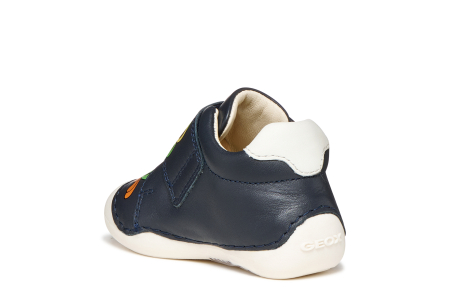 Pantofii copii mici Geox Tutim pentru baieti velcro piele naturală respirabili b164nc 03285 c6627, Whisky [8]