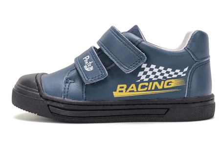 Incaltaminte supinata - Pantofi supinați bleumarin Ponte20 pentru băieți din piele naturală model Racing DA03-6-2446