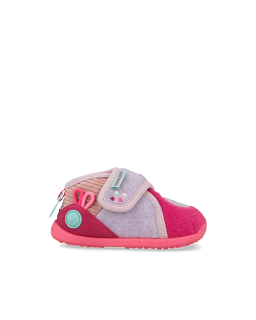 Papuci barefoot Biomecanics Biohome Sensory Wider ciclame pentru fete, 261185-B146 [1]