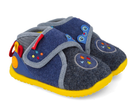 Incaltaminte Barefoot - Papuci barefoot Biomecanics Biohome Sensory Wider albaștri, baieti 261185-A008