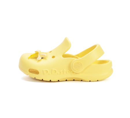 Papuci de plaja din cauciuc unisex  galbeni  J109-61442, stil crocsDD Step [0]