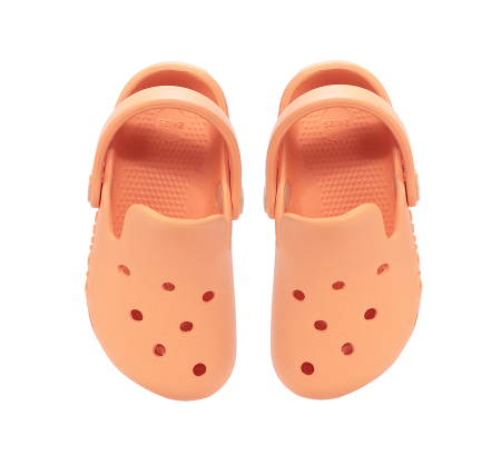 Papuci de plaja din cauciuc unisex portocalii J109-61347G , stil crocsDD Step [5]