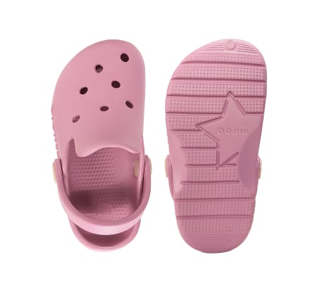 Papuci de plaja din cauciuc pentru fete, roz J109-61347F, stil crocsDD Step [7]