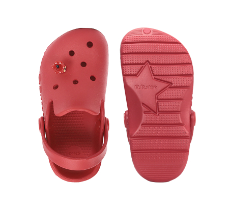 Papuci de plaja din cauciuc pentru fete, rosii J109-61546, stil crocsDD Step [6]