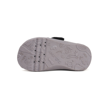 Papuci Hidrofobi pentru Gradinita/Afterschool Gray Wool [4]