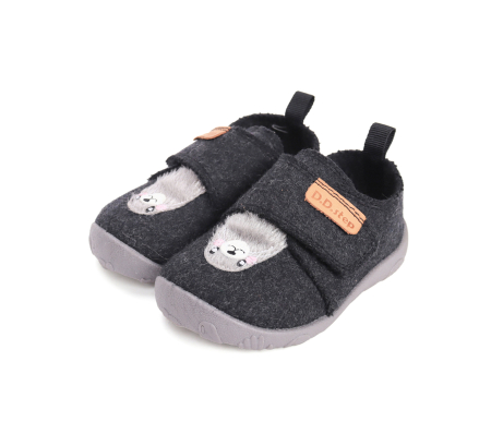 Papuci Hidrofobi pentru Gradinita/Afterschool Gray Wool [5]