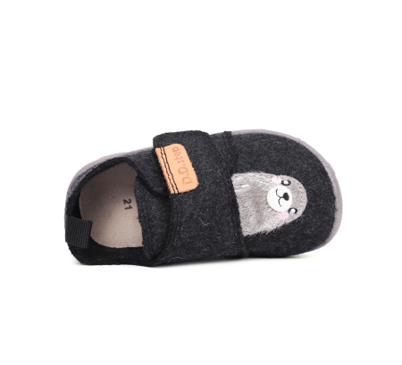 Papuci Hidrofobi pentru Gradinita/Afterschool Gray Wool [3]